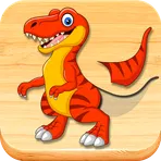Динозавры - пазлы для детей и игры для малышей логотип